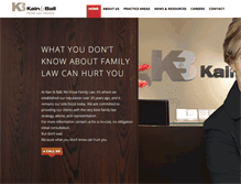 Tablet Screenshot of kainfamilylaw.com